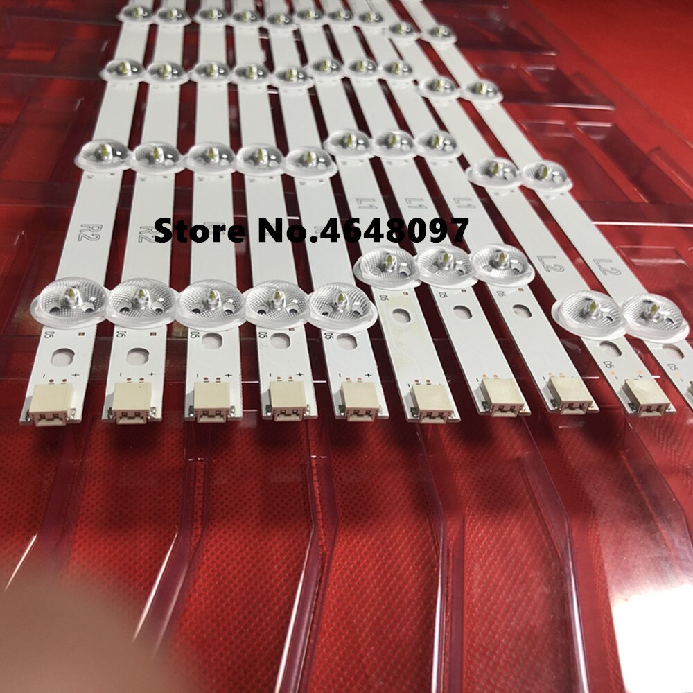 10 unids/lote para LG 42 pulgadas TV LG 42 "pulgadas de retroiluminación 42LN5400 42LN5300 R1 + L1 = 6 piezas R2 + L2 = 4 piezas