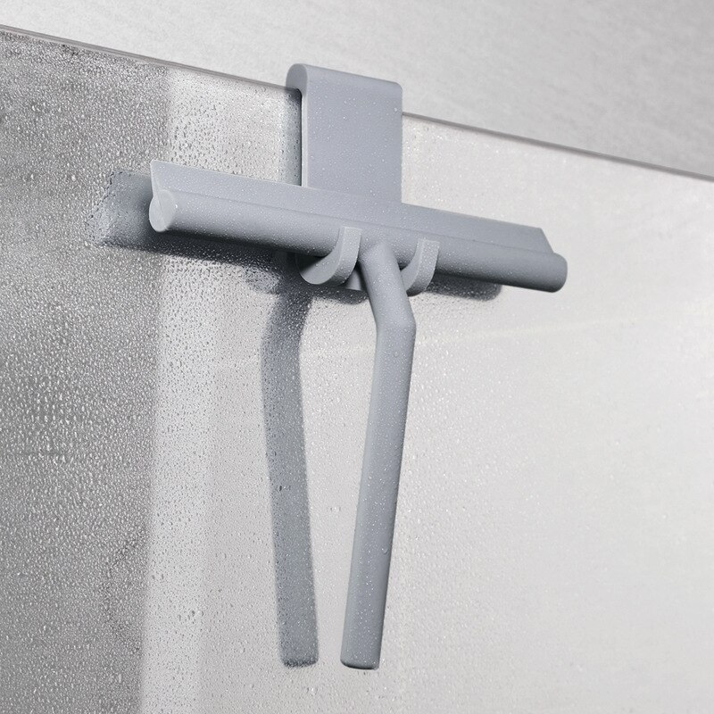 Douche Zuigmond Glas Ruitenwisser Schraper Douche Zuigmond Cleaner Met Siliconen Houder Badkamer Spiegel Ruitenwisser Schraper Glas Schoon