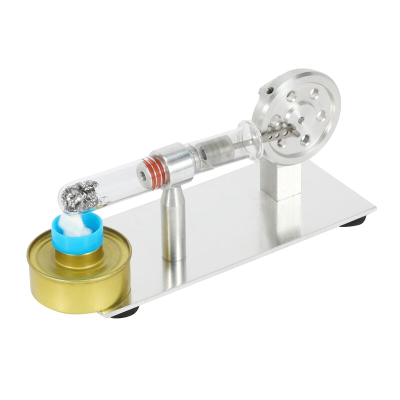JHD-Mini Stirling Engine Mini Generator External Turbine Steam Engine Model Science Education Supplies