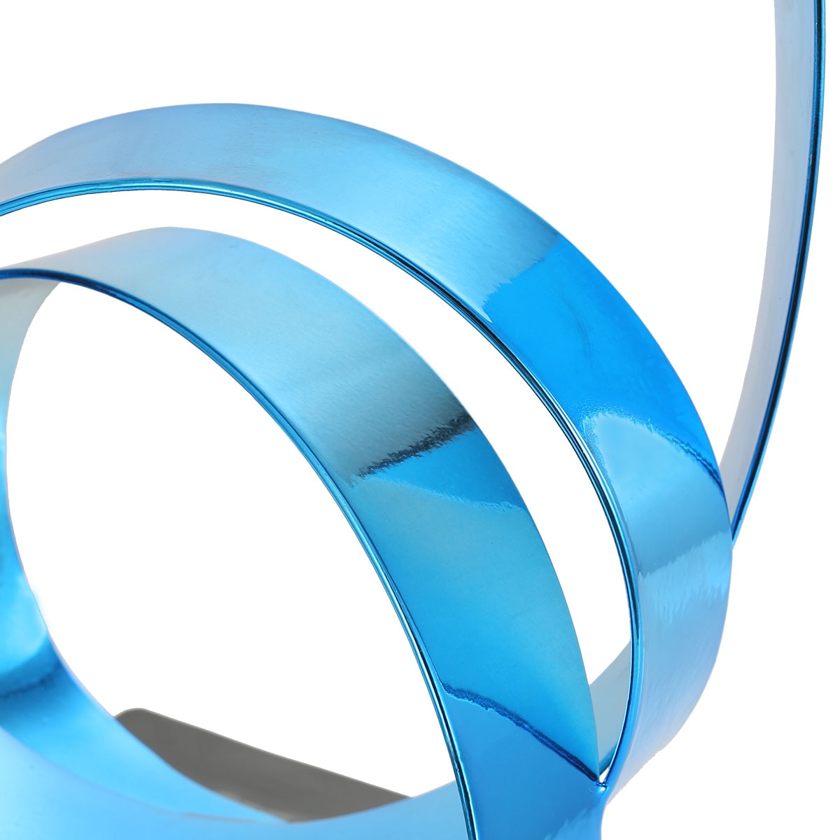 Ijzeren Sculptuur De Stijgende Lint Metalen Sculptuur Moderne Stijl Sculptuur Handwerk Home Decoratie Ornament Blauw