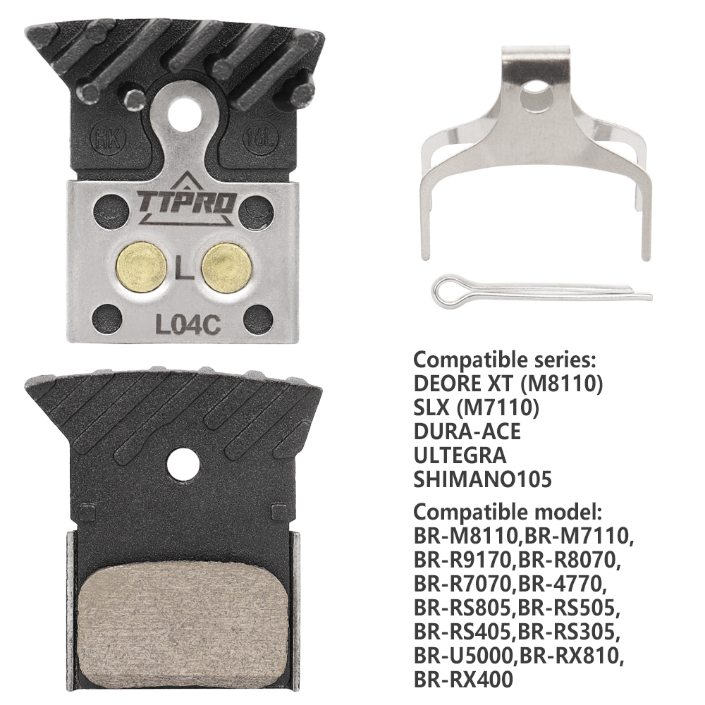 TTPRO LO4C L05A Fiets Remblokken MTB Hars Metalen Remblokken voor M8100 M7110 R9270 R8170 R7170 RS805 RS505 U5000 RX810