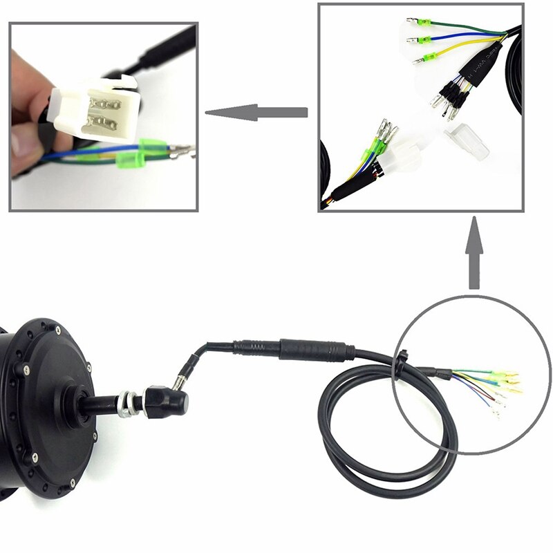 1.eters Ebike Motor Connector Cable Universal Male 9 Pin Connector Fit EBike Electric Bicycle