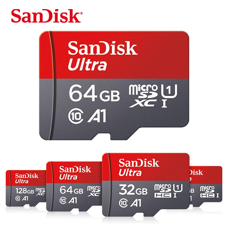 Sandisk – carte mémoire Flash Ultra Micro SD 8 go 16 go 32 go 64 go 128 go 256 go, 5 pièces/lot