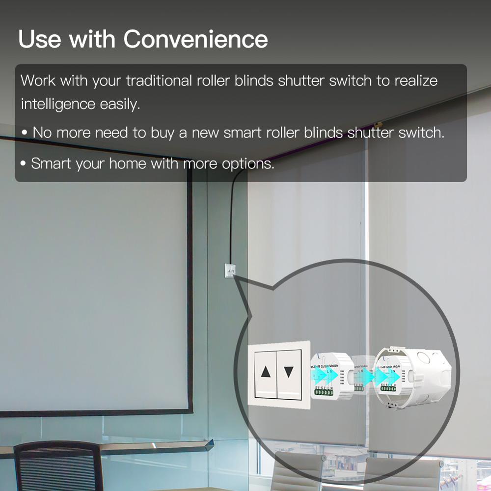 Diy smart home wifi breaker rf smart gardin persienner modul switch rullgardinsmotor tuya trådlöst arbete med alexa google hem