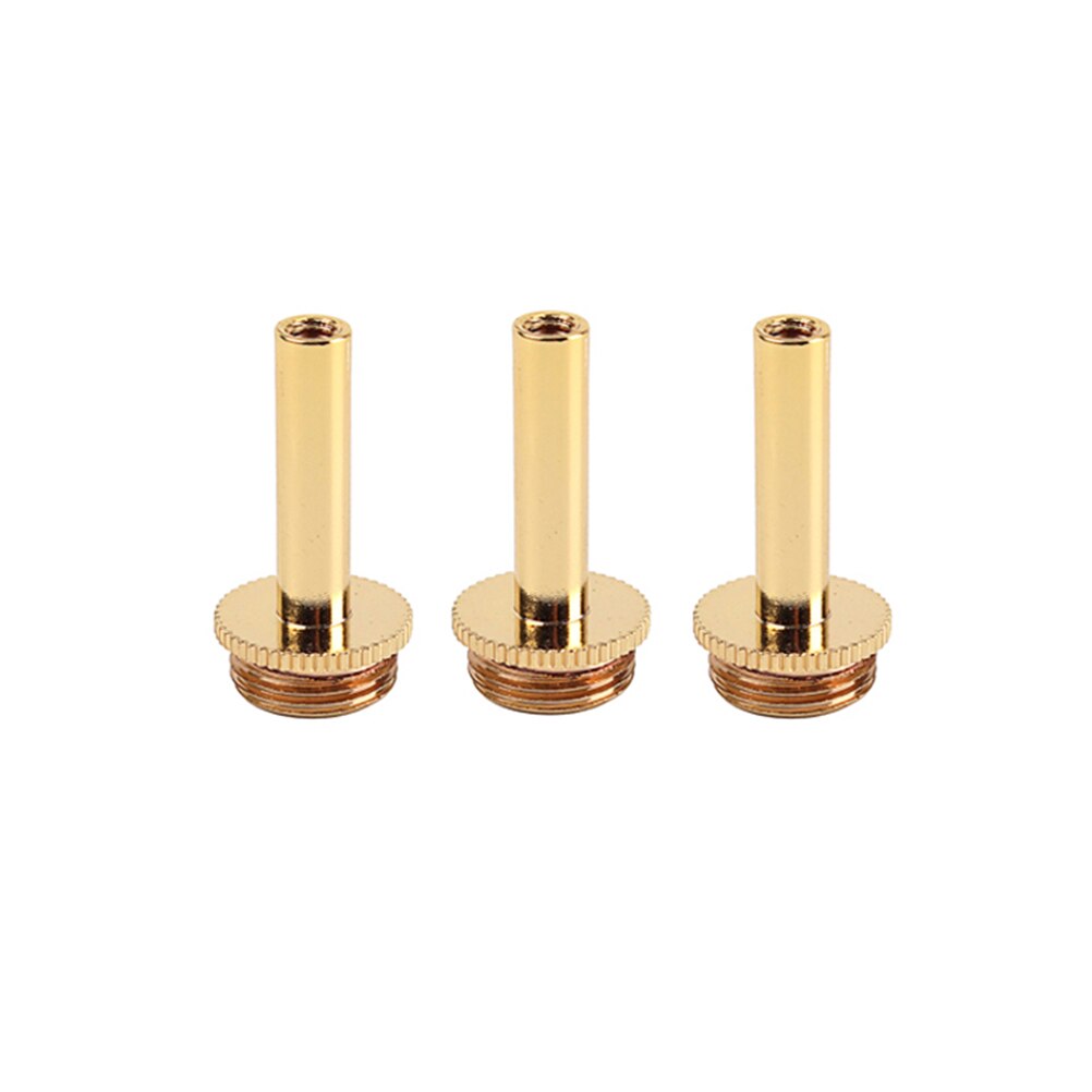 3 uds. Biela de trompeta Cobre dorado CB06, herramienta de reparación de pistón, válvula, llave, tornillo, partes de trompeta para instrumento de latón