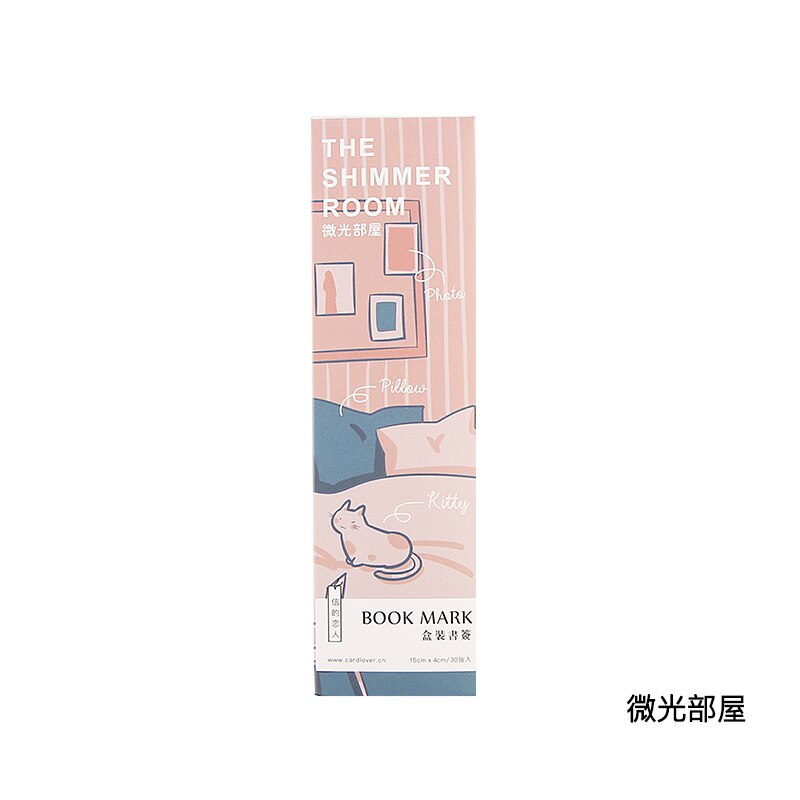 30pcs / 1lot Sakura flying series Paper bookmarks message Cards bookmark for books/Share/book markers/stationery: Weiguangbuluo