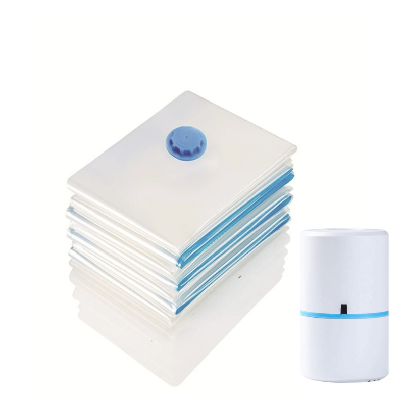 Pump organizer Compressed Bag Electric Pump Travel Vacuum Bag Pump Mini Sealer Machine Space Saver for Clothes Food Organizer