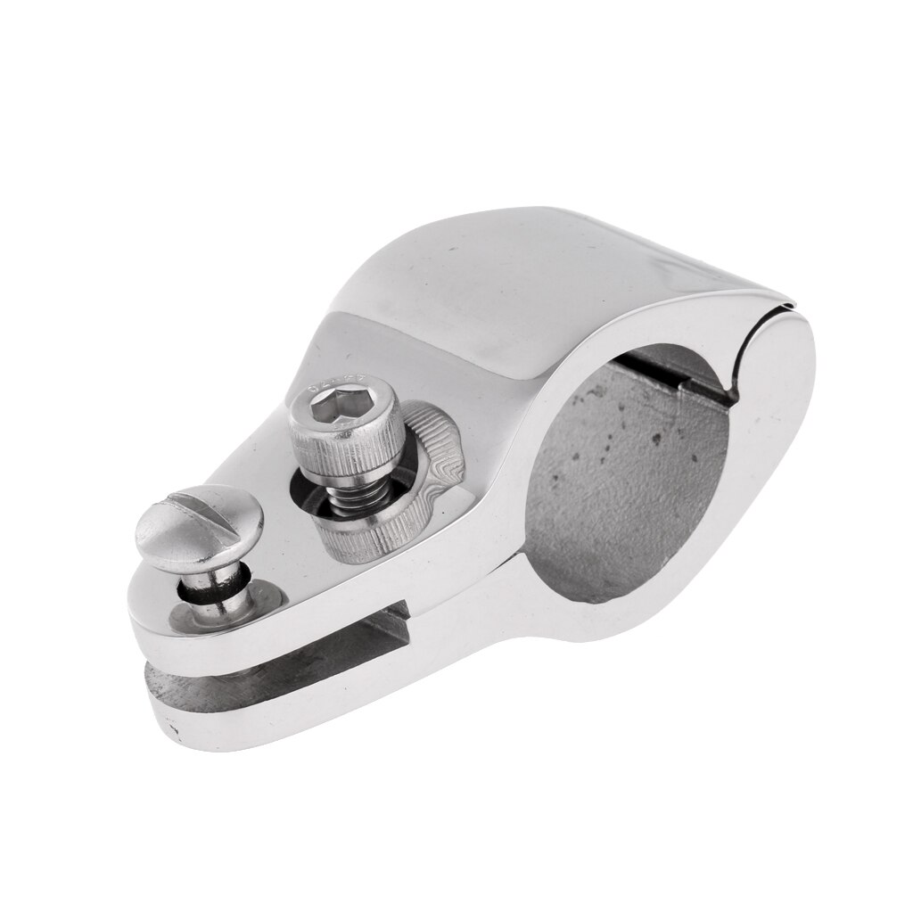 2 x Bimini Top Hinged Jaw Slide Clamp-On 7/8-inch Hardware Fittings Marine Stainless Steel 316