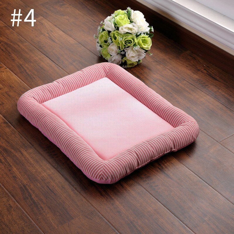 Łóżko dla psa maty robić spania dla zwierząt lato fajne łóżko dla psów mata nakładka chłodząca poduszka szczeniak kotek miękkie łóżko robić spania hodowla fajne dla mały kot placki: styl 4-pies Mats / 54x43cm