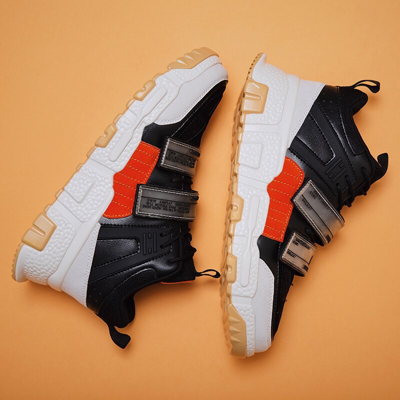 Siergan spring high top hip hop sneakers herr skor mocka läder personlighet casual man skor skor street andas