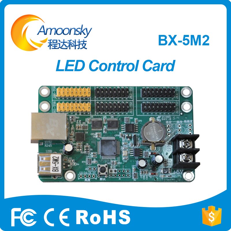 Onbon BX-5M2 mit Ethernet und usb-anschluss für Single Dual farbe P10 LED-bildschirm