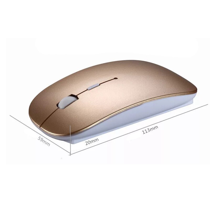 Wireless mini keyboard and mouse set 78 buttons Laptop and desktop computers gold color AF068