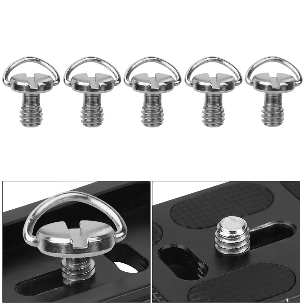 5 sztuk 1/4 śruba robić kamery dla płyta szybkiego uwalniania 1/4 cal składane C adapter pierścieniowy statyw Monopod szybkiego montażu aparatu