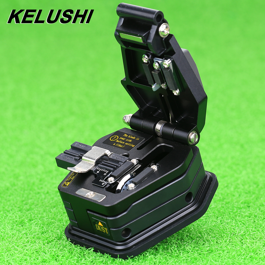 Kelushi Fiber Cleaver SKL-6C Kabel Snijmes Ftth Glasvezel Mes Gereedschap Cutter Hoge Precisie Hakmessen 12 Oppervlak Mes