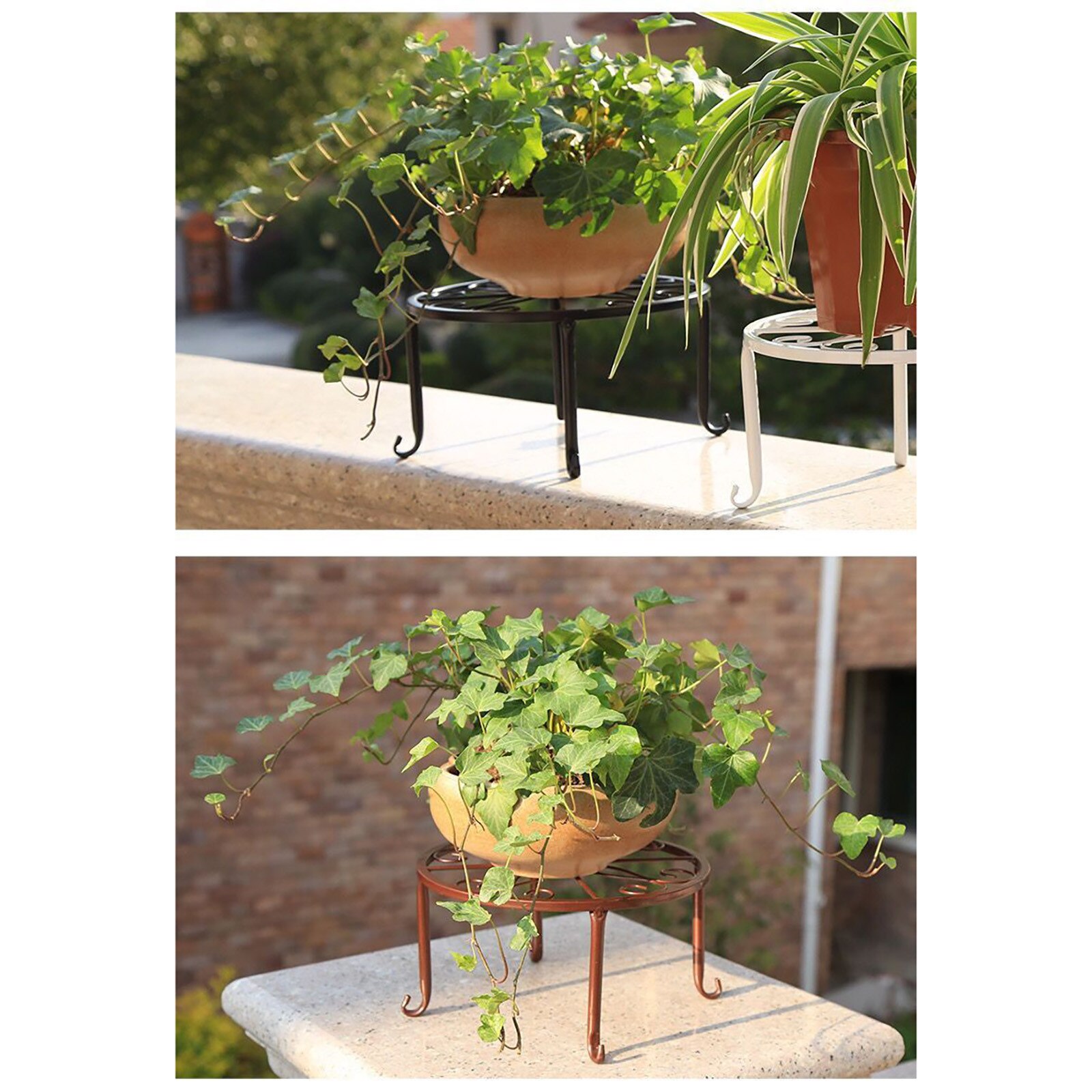 12-inch heavy pot plant stand, art forged pot , solid iron pot holder, decorative garden pot holder