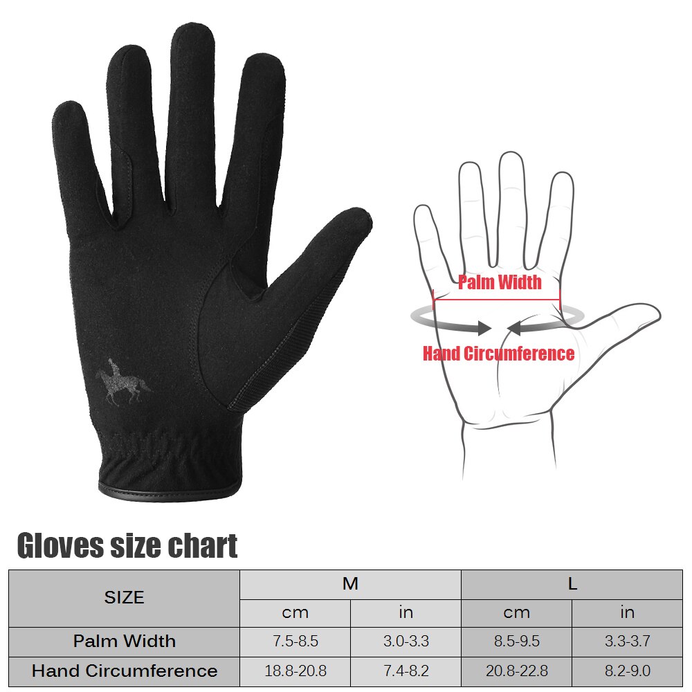 Guantes de montar a caballo profesionales para hombres y mujeres, guantes deportivos de béisbol y Softball, ecuestres, para montar a caballo, Unisex