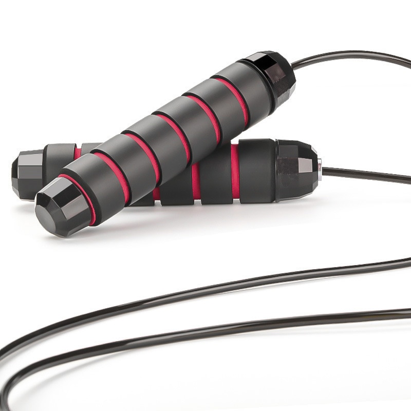 Fitness tung vikt pvc hastighet hopprep speed rope hoppning med lager i handtaget