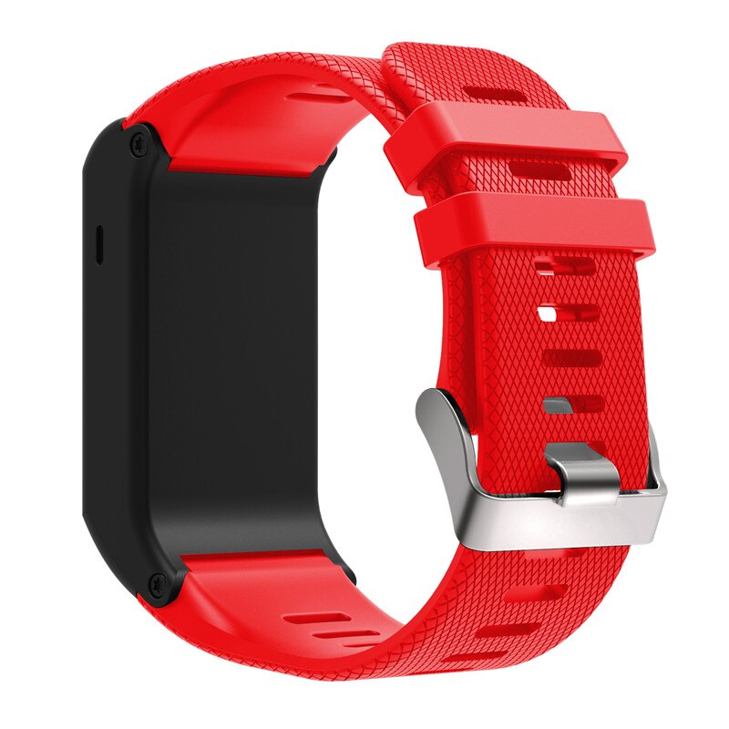 Sport silikonrem för garmin vivoactive hr handledsrem armband band band för garmin vivoactive hr utbytesband armring: Röd