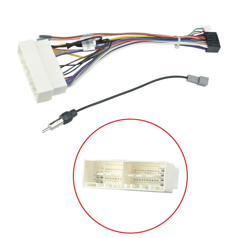 9 Inch Car Fascia For KIA RIO Panel Dash Mount Installation One Din / Double Din Car DVD Frame Trim Kit: only cable