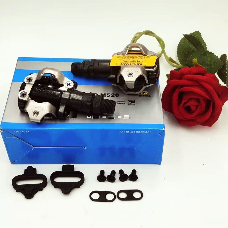 SHIMANO PD-M540 PD-M520 Bicycle Pedals MTB Bike Pedals Cycling Bike Self-Locking Pedal M540/520 Bike Accessories