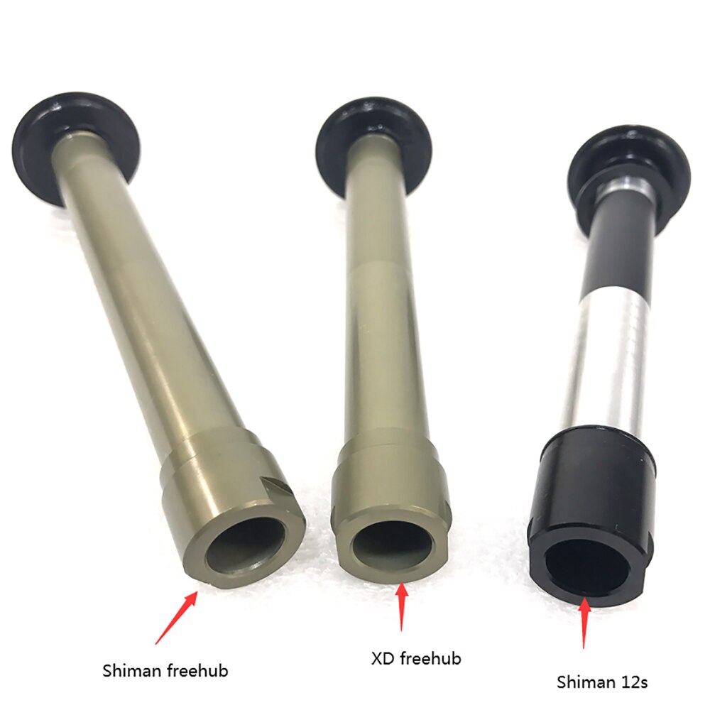 Axe pour Novatec Boost moyeu arrière D792SB-B12 D712SB-B12 axe transversal 12mm x 148mm, kit de conversion d'arbre central en alliage d'aluminium, pièce de vélo