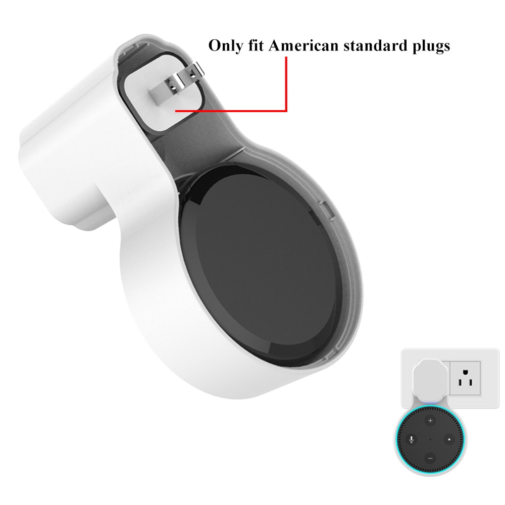 Alexa Echo Dot 2 Wall Mount Outlet Holder Hanger for 2nd Generation A Space-Saving Solution for Your Smart Home Speakers