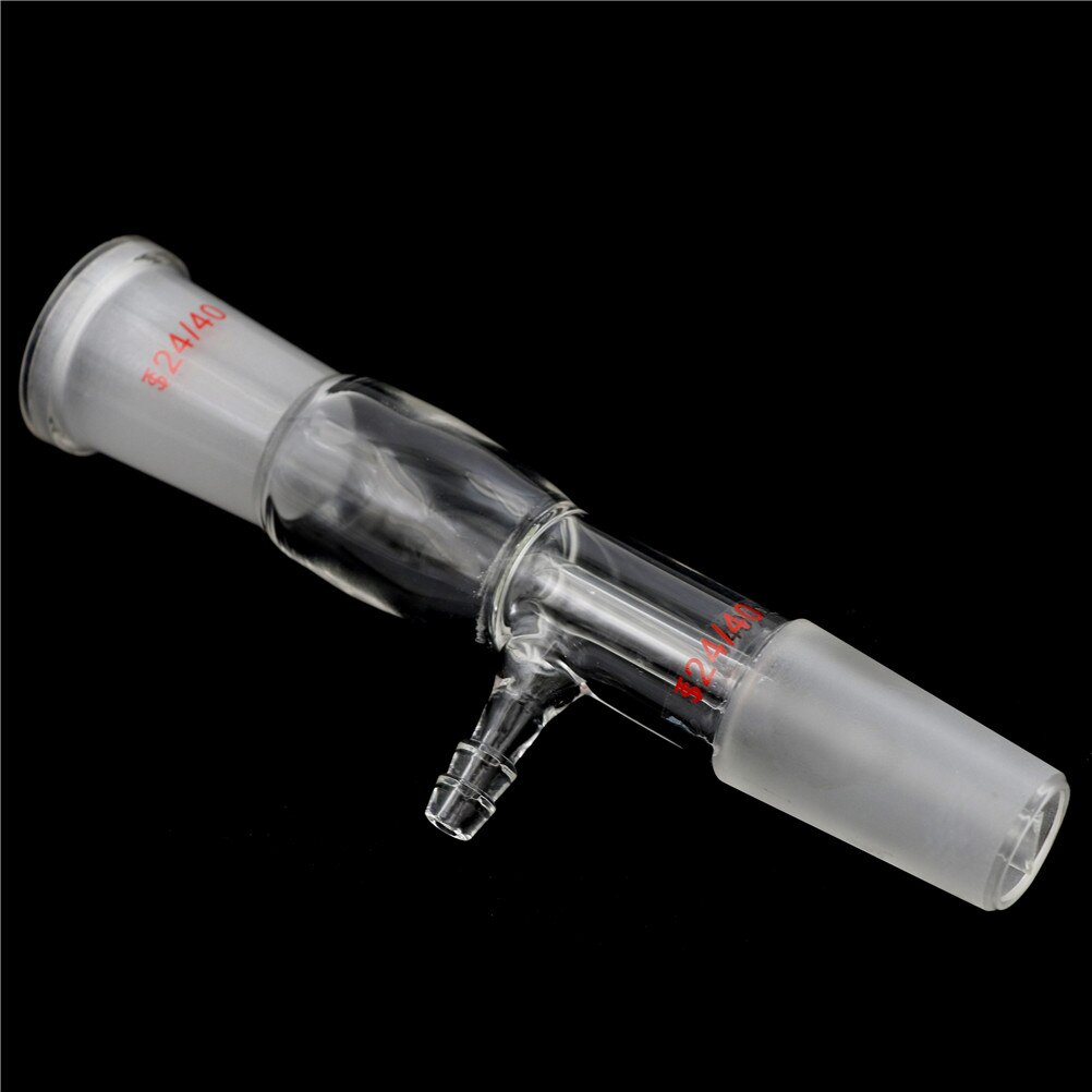 24/40 Glass Straight Tube Vacuum Take-off Adapter Gas Inlet Adapter Lab Glassware Lab Supplies