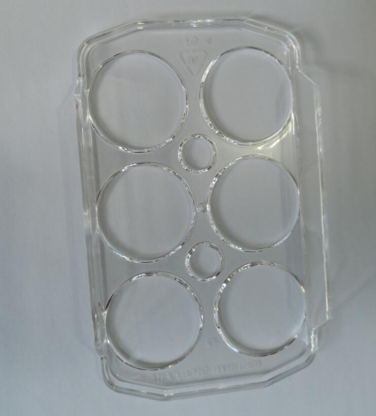 Refrigerator Parts 6 holes Transparent plastic egg case replacement for Haier Universal Fridge 159X95X23MM