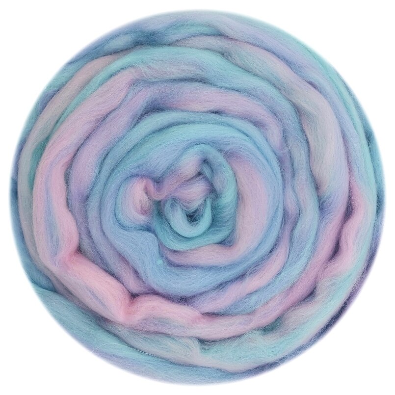 Lã misturada lã roving 50g merino misturado mão tingida lã topo arte agulha e molhado felting suprimentos agulha felting diy lã (no.12): MULTI