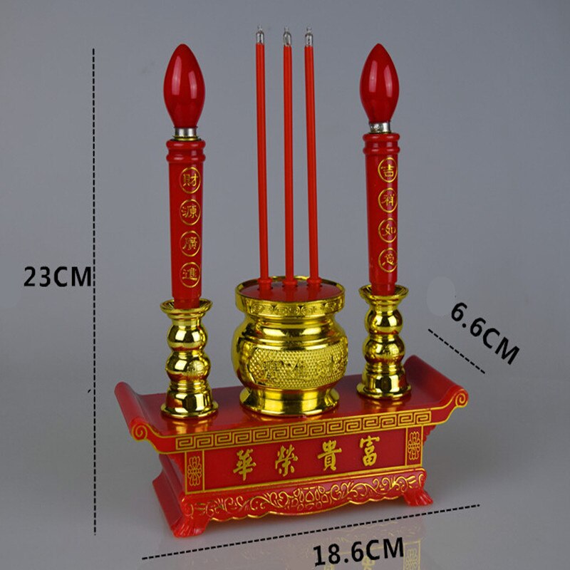 Bouddhiste électrique bougie lumière Avalokitesvara bouddha richesses honneur chinois jubilatoire nouvel an mariage LED bougie lampe