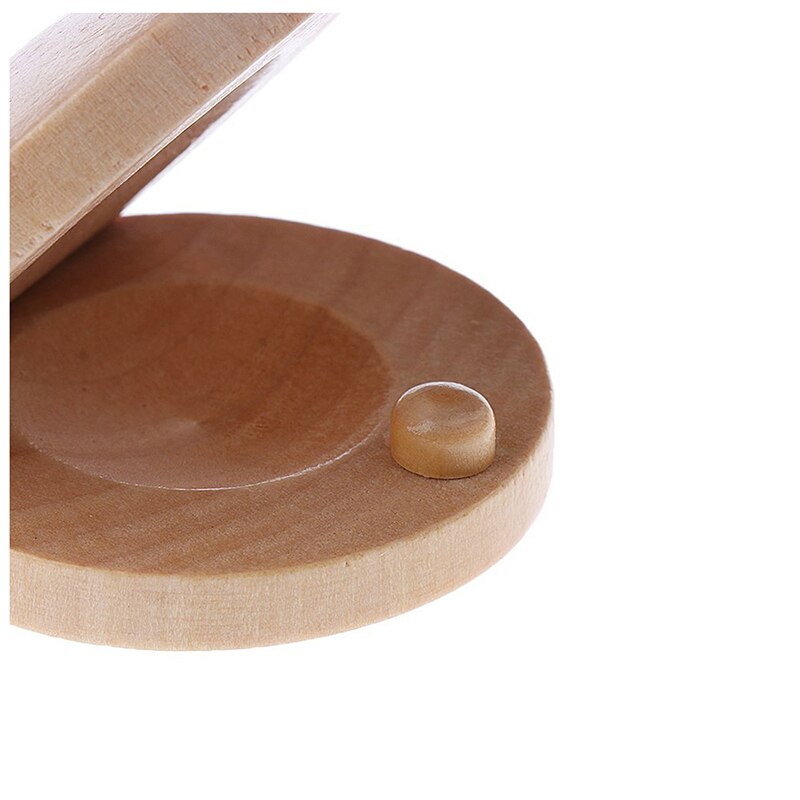 Nowa para drewnianych instrument muzyczny flamenco kastaniety z kolor drewna instrument perkusyjny