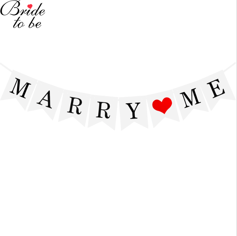 JIE Bannière Just Married (Gold)Just Married Banner Bunting Letter Streamer Bridal Shower