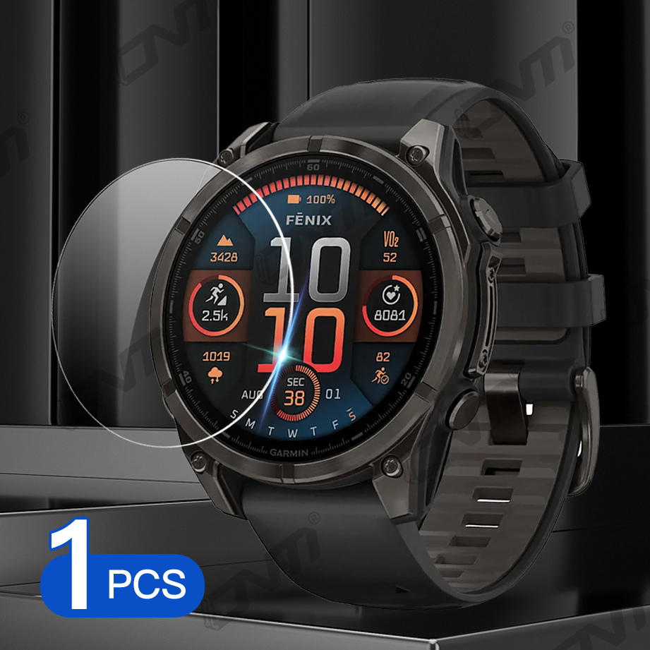 Tempered Glass for Garmin Fenix 8 E 43mm/47mm/51mm AMOLED Solar Screen Protector Tempered Glass Anti-scratch Film Accessories: 30mm / 橄榄绿