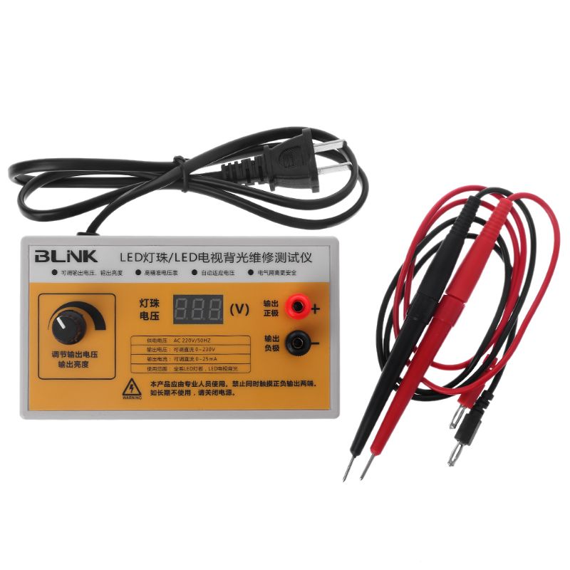 Probador de retroiluminación LED de CA, 220V, tiras LED, prueba de retroiluminación con pantalla de voltaje, herramienta de detección de luz LED