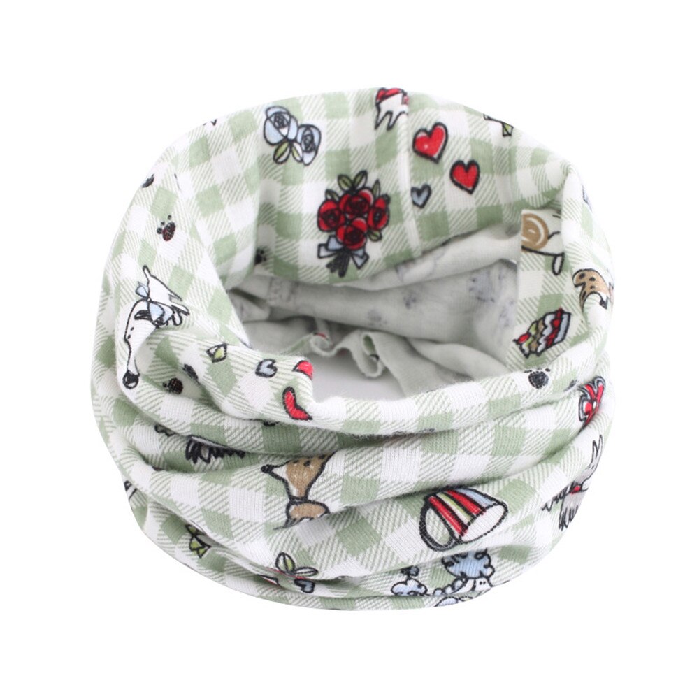 Children Cotton Scarf Baby Kids Autumn Winter Warm Hijab Scarf Boys Girls Cartoon Scarves Collar O Ring Magic Neckerchief: A8