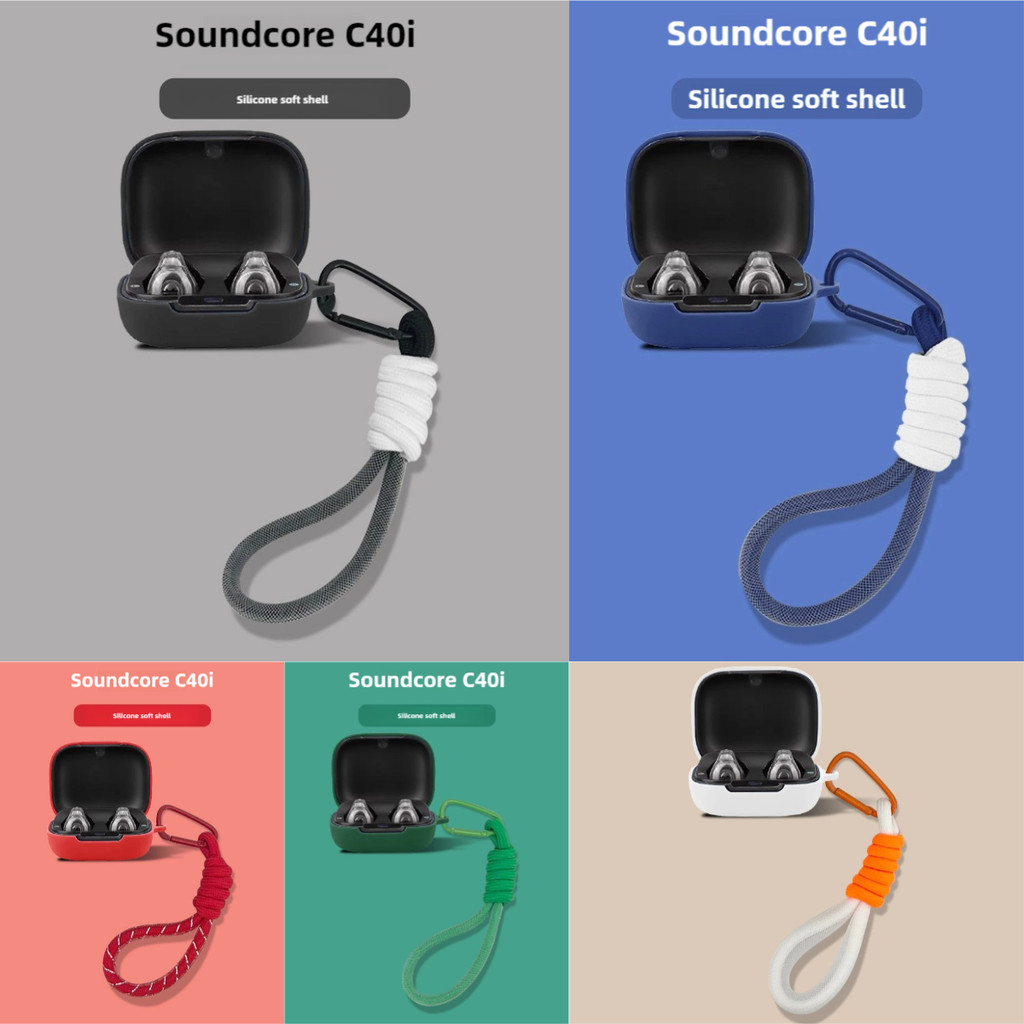 Hoes voor anker soundcore  c40i , zachte beschermhoes, nylon draagkoord, stofwerende hoes, handkoord, draagriem, accessoires