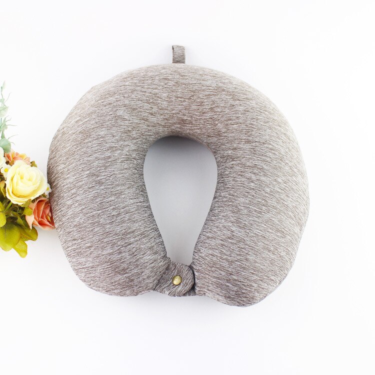 U Vormige Hals Kussen Memory Foam Comfortabel Slapen Reizen Kussen Voor Vliegtuig Auto Neksteun Reizen Kussens Soft Voor Kids: Chocolade
