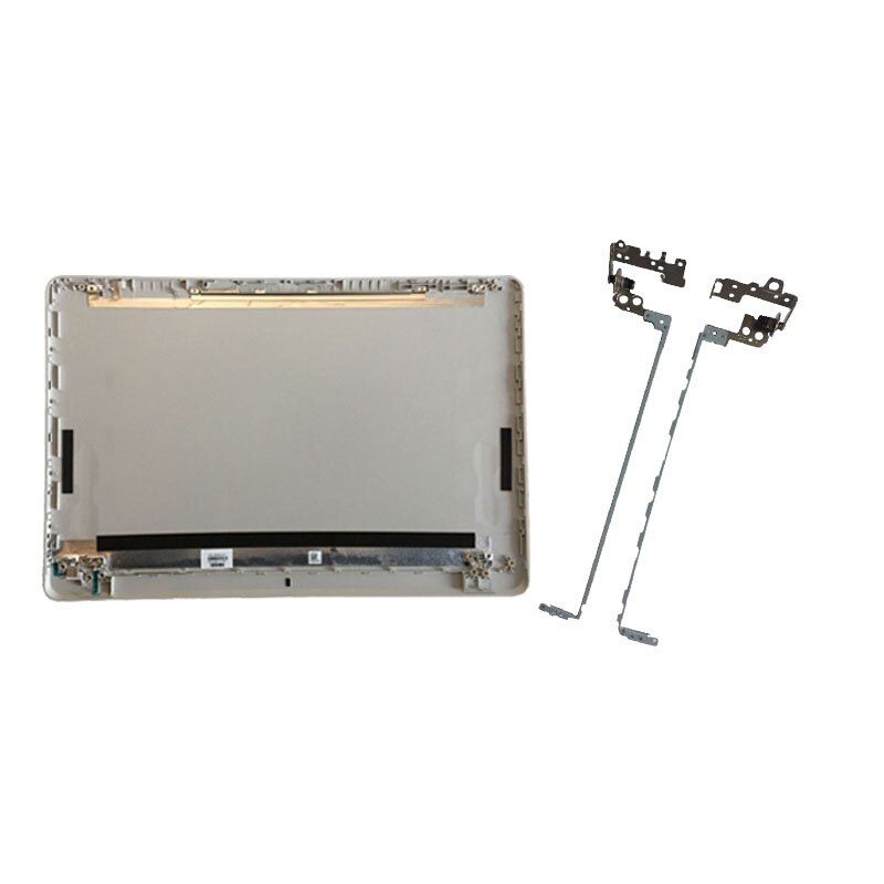 Portátil para hp 15-bs191od 15-bs192od 15-bs193od 15-bs194od lcd capa traseira/lcd moldura dianteira/dobradiças/dobradiças capa: Silver A and Hinges