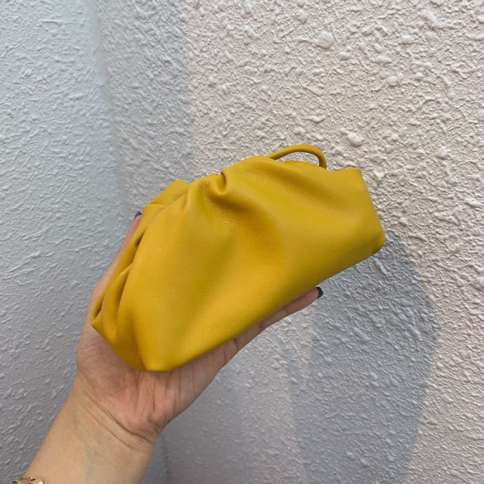 Mini Clutches Cloud Bag Crossbody Bags Handle Bags Fold Dumpling Bag Womens Handbags and Purses Pink Bag: yellow