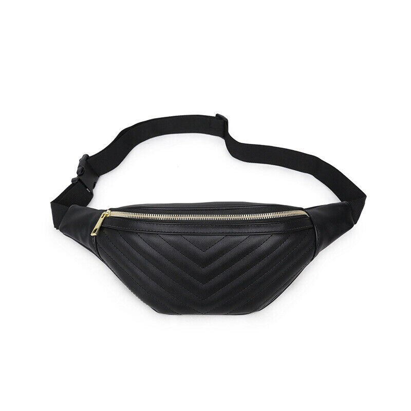 fanny Pack Taille Gürtel Tasche Reise Frauen Dame Sport Hüfte miserabel Tasche Geldbörse Schwarz Orange Rosa Gelb: Schwarz