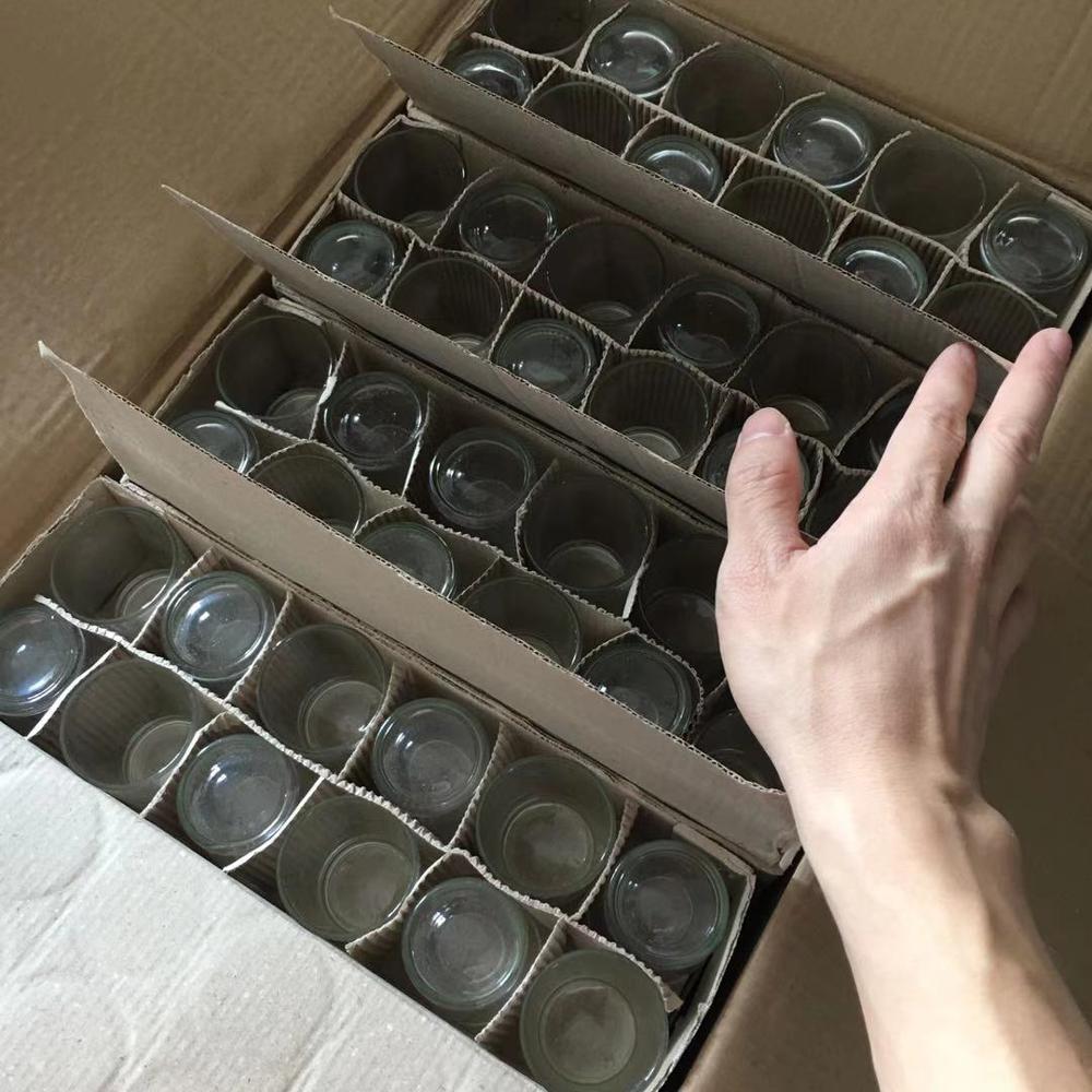 103 små mini 80ml 2oz glasskålar med spritglas