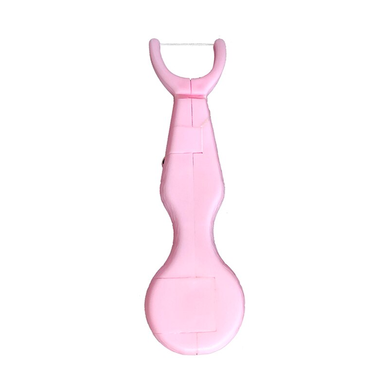 30m fils dentaires en nylon avec support, cure-dents, outil de nettoyage des dents, nettoyant pour soins bucco-dentaires, fil dentaire, outil de soins dentaires à domicile: Rose