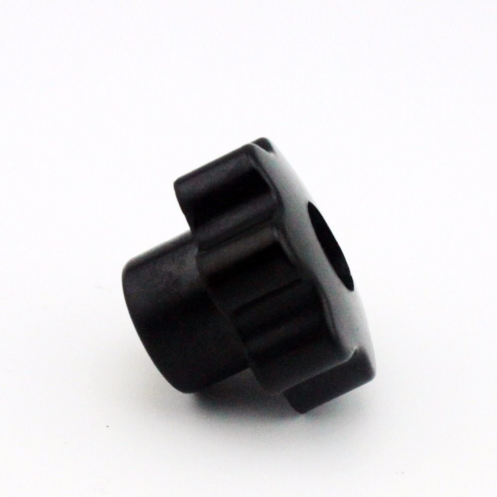 6pcs M10 Female Thread 40mm OD Star Shaped Head handle Nuts Knob Clamping Nuts Knob with through-hole