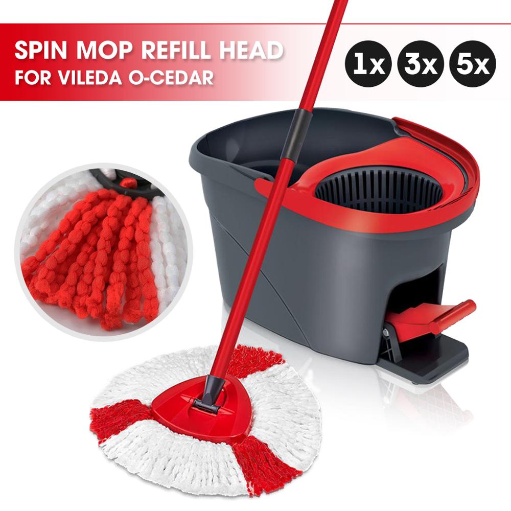 Microfiber Spin Mop Refill Head Replacement For Vileda O-Cedar EasyWring