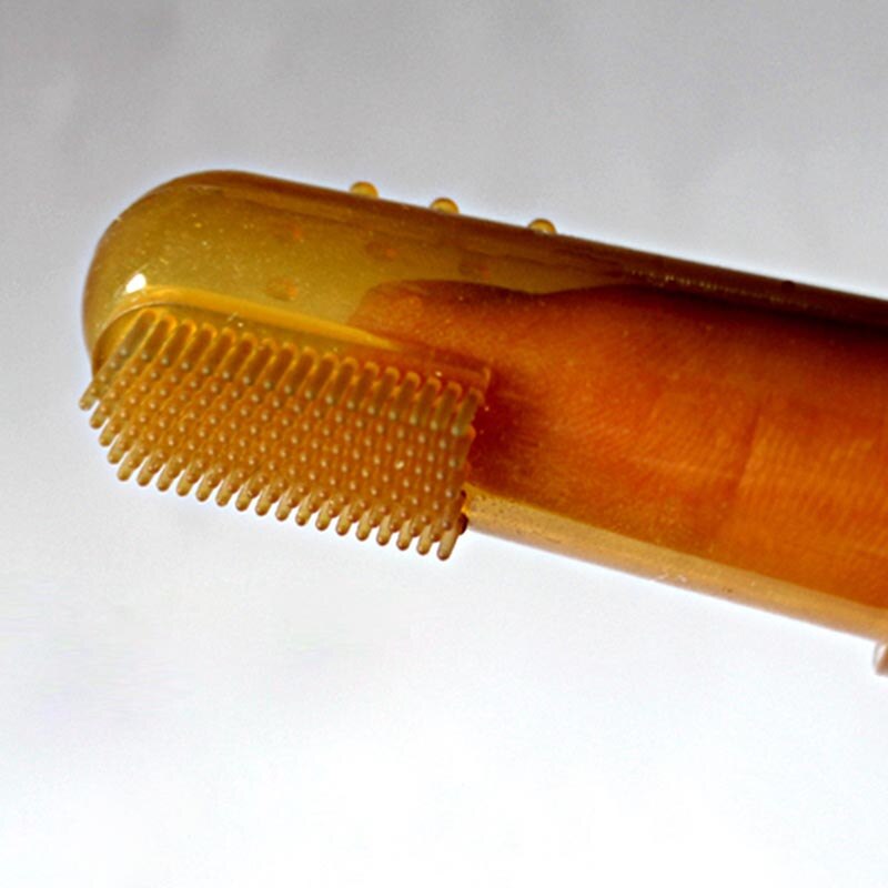 Bebê escova de dentes nano prata antibacteriano bebê criança macio cabelo dedo manga escova bm88