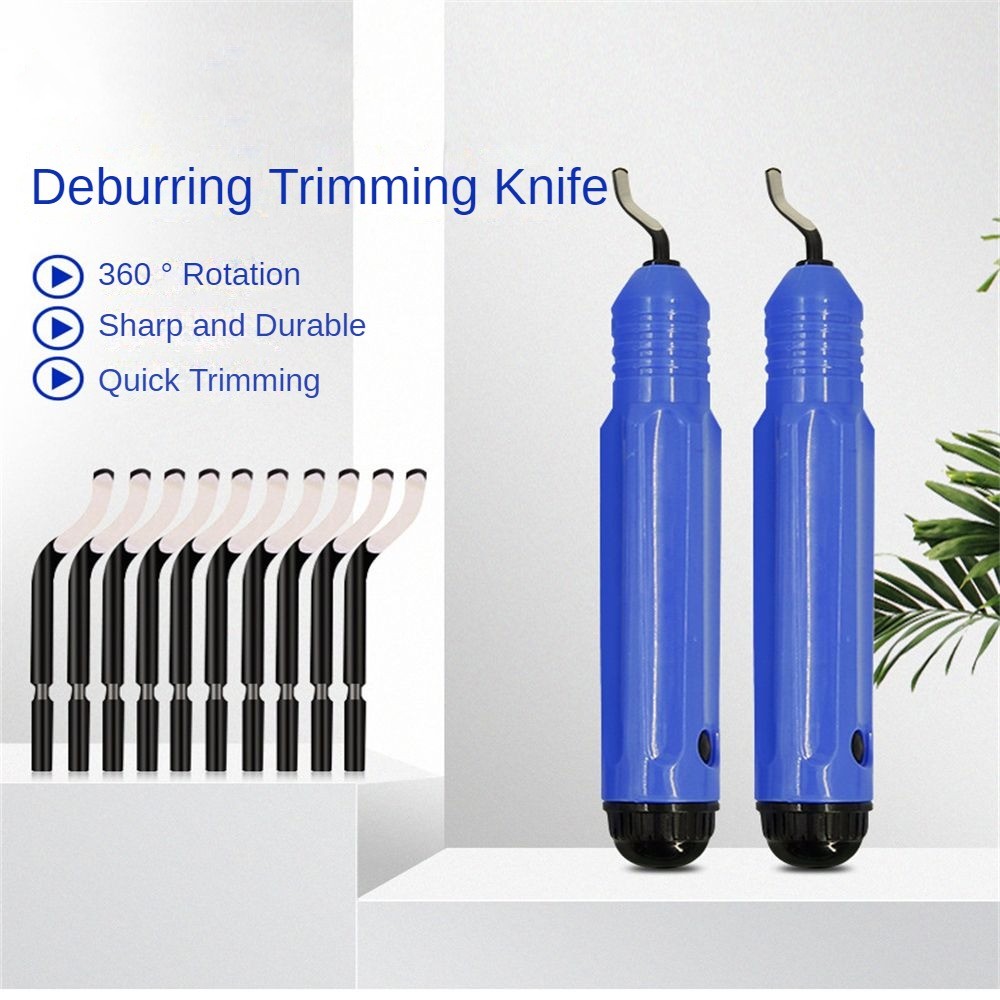 Burr Trimming Cutter NB1100 Handheld Portable Deburring Tool Edge Removing Tools+10pcs BS1010 Replacement Blade