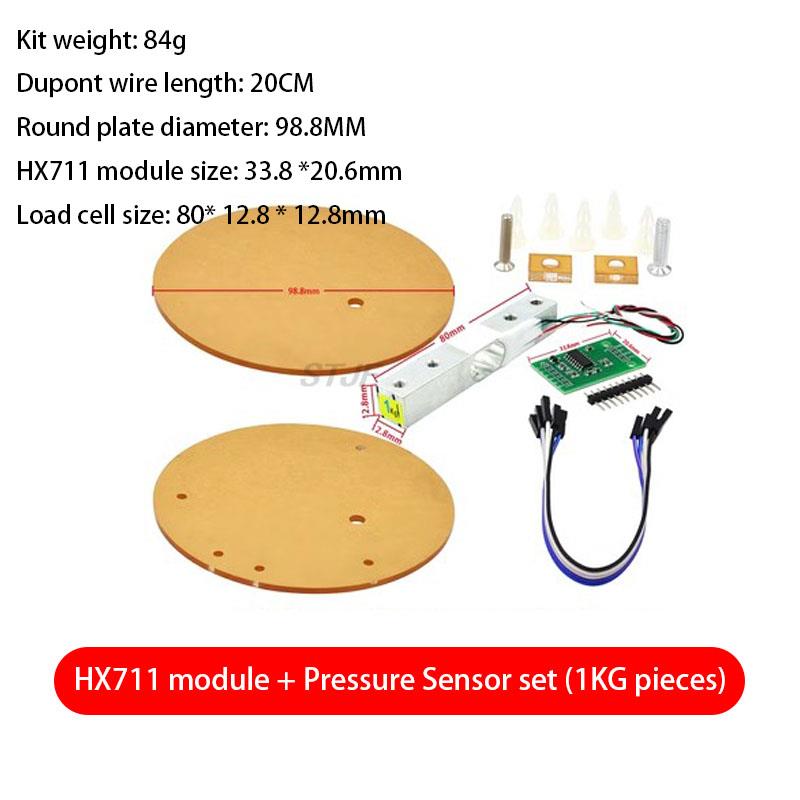 Sensor de peso de celda de carga Digital HX711, módulo de ruptura convertidor AD, báscula de cocina electrónica portátil de 1KG-20KG para báscula Arduino: Caqui