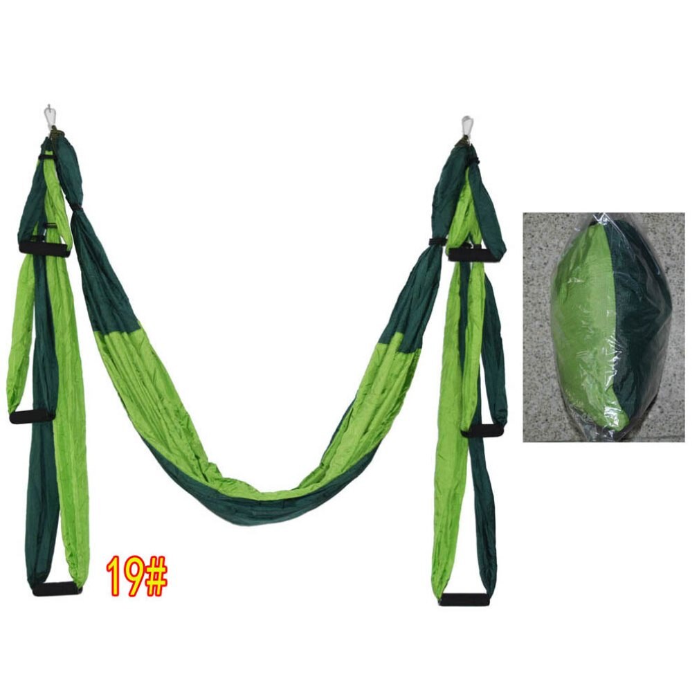 6 Handles Anti-gravity Yoga Hammock Swing Parachute Yoga Gym Hanging Outdoor Leisure Decompression Hammock: Type 19