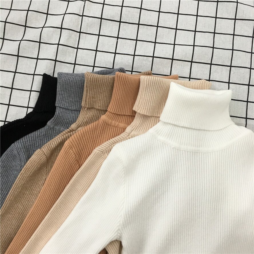 Women Sweaters Autumn Winter Tops Korean Slim Women Pullover Knitted Sweater Jumper Soft Warm Pull Femme