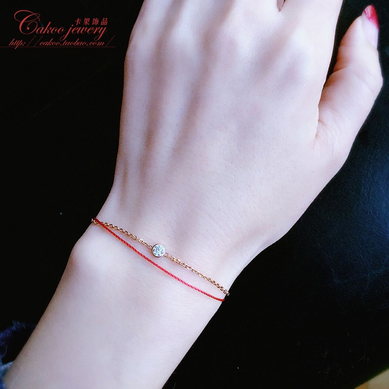 YUN RUO Rose Gold Farbe kubisch Zirkon Inlay Armbinde Reize 316L Edelstahl Schmuck für Frau Verhindern Verblassen